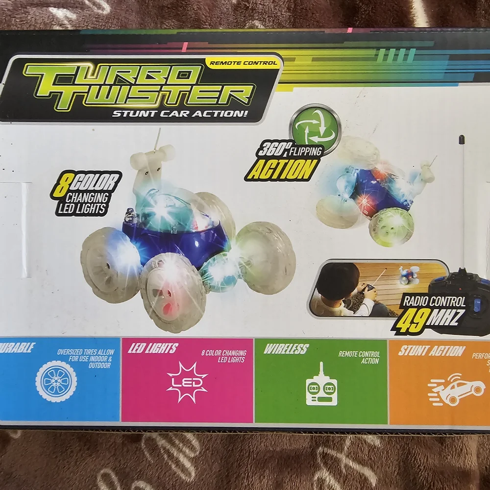 Turbo Twister Remote Control Stunt Car BLUE